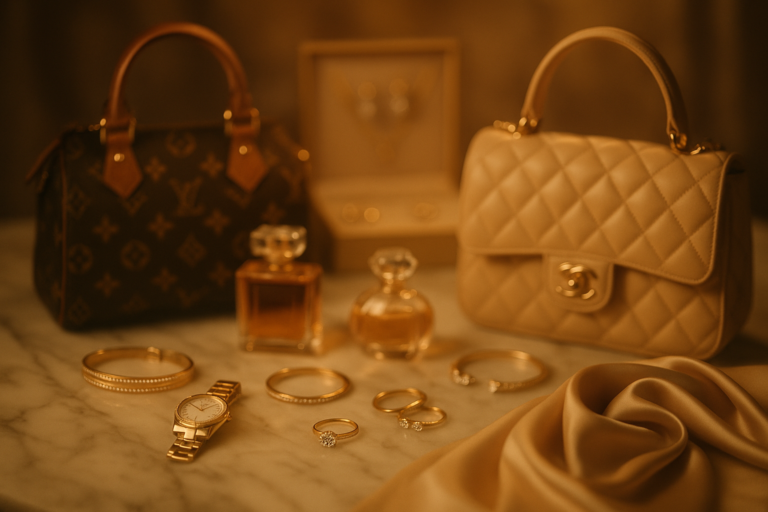 luxury items blurred a bit