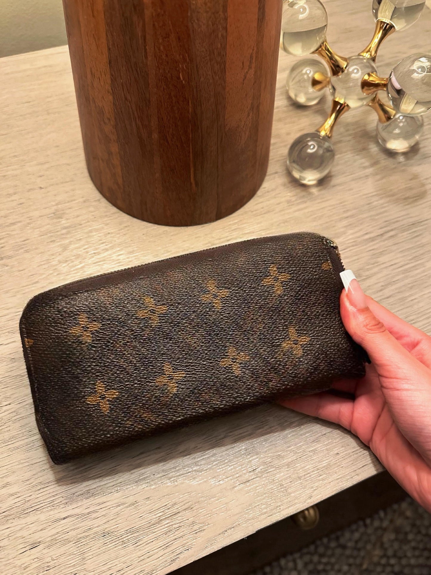 brown wallet